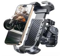 CIRYCASE Soporte Movil Bicicleta, [Abrazadera Antivibración] [Seguridad Total] Soporte Móvil Moto para Manillar de Scooter Bici, [1s Poner & Tomar] Suporte Telemóvel Moto para Teléfonos de 4.7"-6.8"