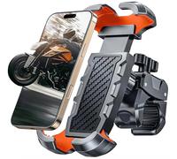 CIRYCASE Soporte Movil Bicicleta, [Abrazadera Antivibración] [Seguridad Total] Soporte Móvil Moto para Manillar de Scooter Bici, [1s Poner & Tomar] Suporte Telemóvel Moto para Teléfonos de 4.7"-6.8"