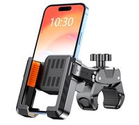 CIRYCASE Soporte Movil Bicicleta, Soporte Teléfono Moto - [No Bloquees la Cámara] Clip Teléfono para Manubrio Bici, Compatible con iPhone 15 Pro MAX, Más Teléfonos Celulares de 4.7"-7"