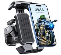 CIRYCASE Soporte Móvil Bicicleta y Moto, [3s Instalación & Máxima Antivibración] Abrazadera de Manillar Mejorada & Giratoria 360°, Suporte Telemóvel Moto Adecuado a ATV/Scooter/4.7-6.8" Teléfono