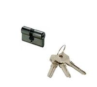 CISA 0E300 cilindros perfil europeo ASIX cilindro moldeado niquelado para enhebrar 66 mm (33+33)