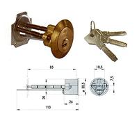 Cisa 1.0E500.00.0 - Cilindro asix regulable laton 3 llaves
