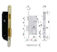 Cisa 1209984 5C130-40-0 - Cerradura de cilindro moldeado BT F22