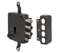 Cisa 156167602 - Cerradura eléctrica para colocar en cilindro europeo, 3 cerraduras, entrada 60 mm, barras y cilindro no incluidos