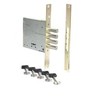 CISA 1570286000000C5 - Cerradura de enroscar de doble mapa de 4 mandos, solo cierre, 4 pistones, acero, entrada 60, mano ambidiestra, 5 llaves