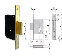 Cisa 52310.60.0.00 - Emb madera 60mm pal laton