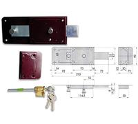 Cisa 55051.50.1 - Cerrojo pal+pomo cil2500 mad.