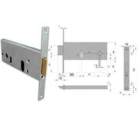 Cisa 8015345081418 44155-70-0 - Cerradura de cilindro ovalada F16