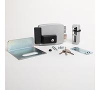 CISA - Cerradura eléctrica para aplicar 111761601N7 - Cerradura eléctrica CISA con llave interior y cerrojo - Cerradura para puerta exterior entrada 60 regulable - mano derecha