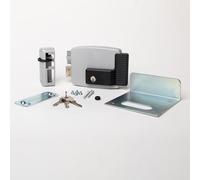 CISA - Cerradura eléctrica para aplicar 111761602N7 - Cerradura eléctrica CISA con llave interior y cerrojo - Cerradura puerta exterior entrada 60 regulable - mano izquierda