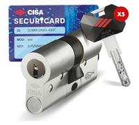 CISA - Cilindro Europeo de Seguridad RS5 10R3M11701200C5 - Cilindro con 5 filas de pernos radiales - 5 llaves de duplicación digital protegida - Dimensiones 50/30