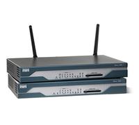 Cisco 1801 ADSL Ethernet Negro, Azul, Acero inoxidable - Router (10, 100 Mbit/s,
