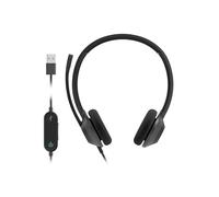 Cisco Auriculares 322 USB, Auriculares Dobles con Cable supraurales, Controlador Webex con USB-A, Negro carbón, garantía Limitada de 2 años (HS-W-322-C-USB)