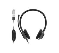 Cisco Auriculares 322Q USB-C, Auriculares Dobles con Cable supraurales, Controlador de Microsoft Teams con USB-C, Negro carbón, garantía Limitada de 2 años (HS-W-322Q-C-USBC)