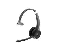 Cisco Auriculares 721, Auriculares Bluetooth inalámbricos únicos supraurales, botón Webex, Adaptador Bluetooth HD USB-A, Estuche Suave, Negro carbón, garantía Limitada de 1 año (HS-WL-721-BUNA-C)