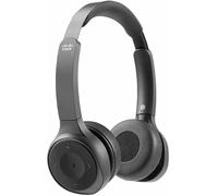 Cisco Auriculares 730, Auriculares Bluetooth inalámbricos Dobles con Estuche, Adaptador Bluetooth HD USB-A, Cables USB-A y de 3,5 mm, Negro carbón, garantía Limitada de 1 año (HS-WL-730-BUNA-C)