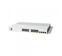 Cisco Switch inteligente Catalyst 1200-24P-4X, GE de 24 puertos, PoE, SFP+ 4 x 10 GE, protección limitada de por vida (C1200-24P-4X)