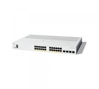 Cisco Switch gestionado Catalyst 1300-24P-4X, GE de 24 Puertos, PoE, SFP+ GE 4x10, protección Limitada de por Vida (C1300-24P-4X)