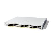 Cisco Catalyst 1200-48P-4X-Smart-Switch, 48-Port-GE, PoE, 4 x 10-GE-SFP+, einges