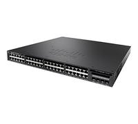 Cisco Catalyst 3650-48PS-E - Conmutador (gestionado, 48 x 10/100/1000 (PoE+) + 4 x SFP - Ordenador de sobremesa, montaje en bastidor - PoE+ (390 W)