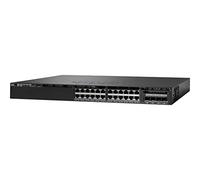 Cisco Catalyst WS-C3650-24PS-L switch Gestionado L3 Gigabit Ethernet (10/100/1000) Negro 1U Energía sobre Ethernet (PoE) - Switch de red (Gestionado, L3, Gigabit Ethernet (10/100/1000), Energía sobre Ethernet (PoE), Montaje en rack, 1U)