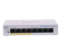 Cisco Switch no gestionado Cisco Business CBS110-8PP-D | 8 Puertos GE | PoE Parcial | Escritorio | Proveedor de alimentación Externa | Protección Limitada de por Vida (CBS110-8PP-D)