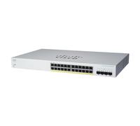 Cisco CBS220-24P-4G Gestionado L2 Gigabit Ethernet (10/100/1000) Energía sobre Ethernet (PoE) 1U Blanco