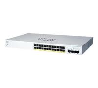 Cisco CBS220-24P-4X Gestionado L2 Gigabit Ethernet (10/100/1000) Energía sobre Ethernet (PoE) Blanco