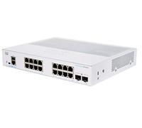 Cisco Conmutador administrado Business CBS350-16T-E-2G | GE de 16 Puertos | Ext PS | 2x1G SFP | Protección Limitada de por Vida (CBS350-16T-E-2G)
