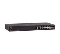 Cisco Conmutador administrado SG350-20 | 20 Puertos Gigabit Ethernet (GbE) | 16 Puertos Gigabit Ethernet RJ45 | Combo SFP de 2 Puertos Gigabit | Protección Limitada de por Vida (SG350-20-K9-UK)