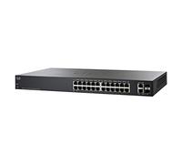 Cisco Conmutador inteligente SF220-24 | 24 puertos Fast Ethernet | 2 puertos Gigabit Ethernet (GbE) | Protección limitada de por vida (SF220-24-K9-UK)