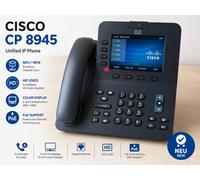 Cisco CP-8945-L-K9 Teléfono IP VoIP PoE HD Voz Pantalla Color Negro Nuevo