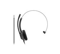 Cisco Headset 321 RJ9, Auriculares supraaurales Individuales con Cable, conexión RJ9 para teléfono IP, Negro carbón, garantía de Responsabilidad Limitada de 2 años (HS-W-321-C-RJ9)