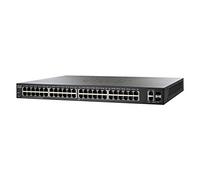Cisco Interruptor inteligente SF220-48P | 48 puertos Ethernet rápidos 10/100 | 2 puertos Gigabit Ethernet (GbE) | PoE de 375 W | Protección limitada de por vida (SF220-48P-K9-UK)