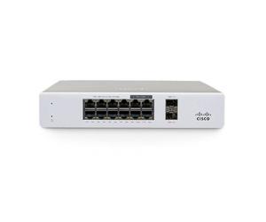 Cisco Meraki MS130-12X Interruptor L2 Gestionado con soporte PoE, 1U, aluminio