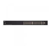 Cisco Small Business SG250-26P - Switch - smart - 24 x 10/100/1000 (PoE+) + 2 x combo Gigabit SFP - rack-m