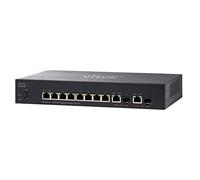 Cisco SG350-10 - 10-Port Gigabit Managed Switch, Color Negro
