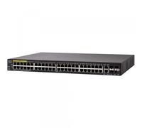 Switch administrado SG350-52P de Cisco de 52 puertos Gigabit Ethernet con 48 puertos RJ45 Gigabit Ethernet, 2 ranuras SFP, 2 combinados Gigabit Ethernet más PoE de 375 W, protección limitada de por vida (SG350-52P-K9-EU)