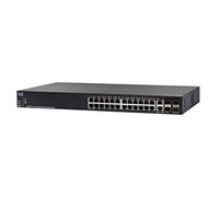 Cisco SG350X-24 Switch administrado apilable | 24 Puertos Gigabit Ethernet (GbE) | 2 x 10G Combo + 2 x Puertos SFP+ | Protección Limitada de por Vida (SG350X-24-K9-UK)