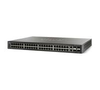 Cisco SG500-52 Gestionado L3 Gigabit Ethernet (10/100/1000) Negro - Switch de red (Managed network switch, L3, Gigabit Ethernet (10/100/1000), 1000BASE-T,100BASE-TX,10BASE-T, IEEE 802.1D,IEEE 802.1Q,IEEE 802.1s,IEEE 802.1w,IEEE 802.1x,IEEE 802.3,IEEE 802.3ab,IEEE..., 16000 entradas)