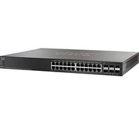 Cisco SG500X-24MPP - Conmutador de 24 Puertos con MAX PoE+, gestionable con 4 Puertos, 10 Gigabit SFP+ ascendentes y 2 Puertos Combo de 10 Gigabit