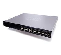 Cisco SG500X-24MPP - Conmutador de 24 Puertos con MAX PoE+, gestionable con 4 Puertos, 10 Gigabit SFP+ ascendentes y 2 Puertos Combo de 10 Gigabit