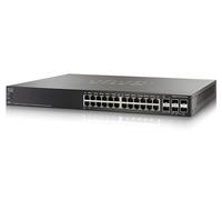 Cisco SG500X-24P - Switch de Red (IEEE 802.1D, IEEE 802.1Q, IEEE 802.1s, IEEE 802.1w, IEEE 802.3, IEEE 802.3ab, IEEE 802.3ad, IEEE 802, Gestionado, L3, Gigabit Ethernet (10/100/1000), Negro, 0-40 °C)