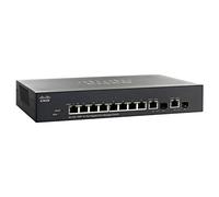 Cisco Small Business SG300-10PP Managed network switch L3 Gigabit Ethernet (10/100/1000) Energía sobre Ethernet (PoE) Negro - Switch de red (Managed network switch, L3, Gigabit Ethernet (10/100/1000), Energía sobre Ethernet (PoE))