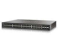 CISCO Small Business SG350X-48P - Switch - Managed - 48 X 10/100/1000 (PoE+) + 2 X Combo 10 GIGABIT SFP+ + 2 X 10 GIGABIT SFP+ - Rack-MOUNTABLE - PoE+ (382 W)