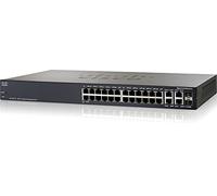 Cisco SG 30028 - Switch de Red (28 Puertos Gigabit), Negro