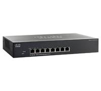 Cisco SF 300-08 Gestionado L3 Negro 1U - Switch de Red (Gestionado, L3, Bidireccional Completo (Full Duplex), Montaje en Rack, 1U)