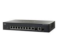 Cisco SRW208G-K9-G5 - Switch de Red (Administración Web-Based, Cantidad de Puertos SFP: 1, DHCP, Cliente, DHCP, Servidor, Firmware actualizable, SSH/SSL Support), Negro