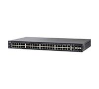 Cisco Switch administrado SF350-48 de Cisco con 48 puertos PoE 10/100, 4 SFP de combinación Gigabit Ethernet (GbE), protección limitada de por vida (SF350-48-K9-EU)