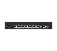 Cisco Switch administrado SF352-08MP de Cisco con 8 Puertos 10/100 máximo más PoE de 128 W, 2 SFP de combinación Gigabit Ethernet (GbE), protección Limitada de por Vida (SF352-08MP-K9-EU)